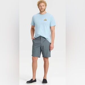 NEW! GoodFellow Flat-Front Shorts, SLATE GREY Size 48